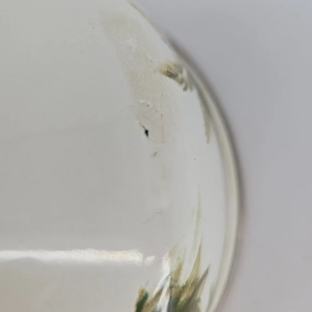 Vintage Palm Tree Enamel Mixing Bowls Set of 2 Coastal Palm Beach Kitchen